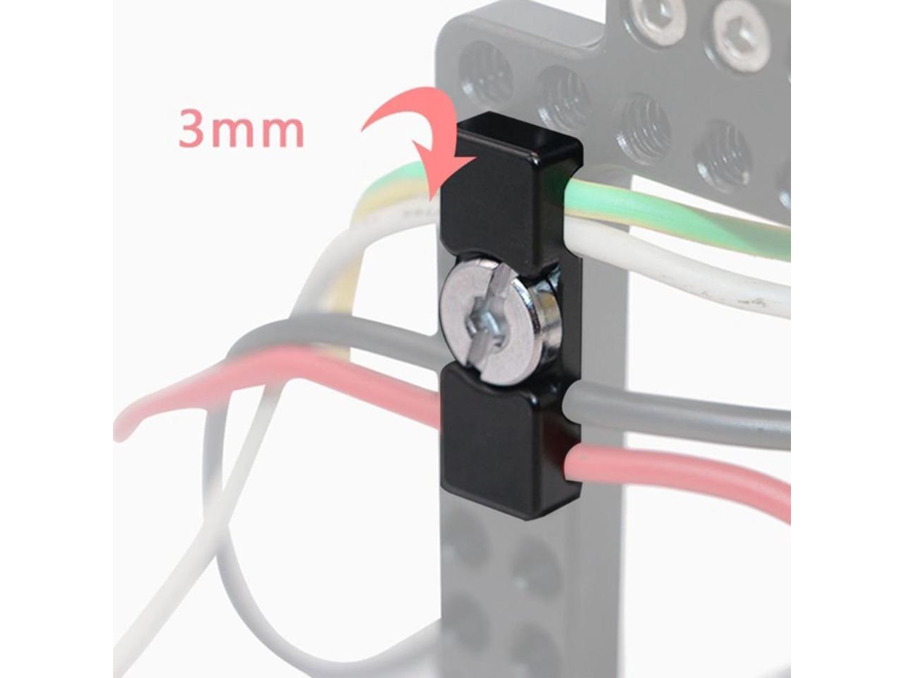 DSLR Camera Cable Clamp Portable Cage L Plate Fitting Wire Clip with 1/