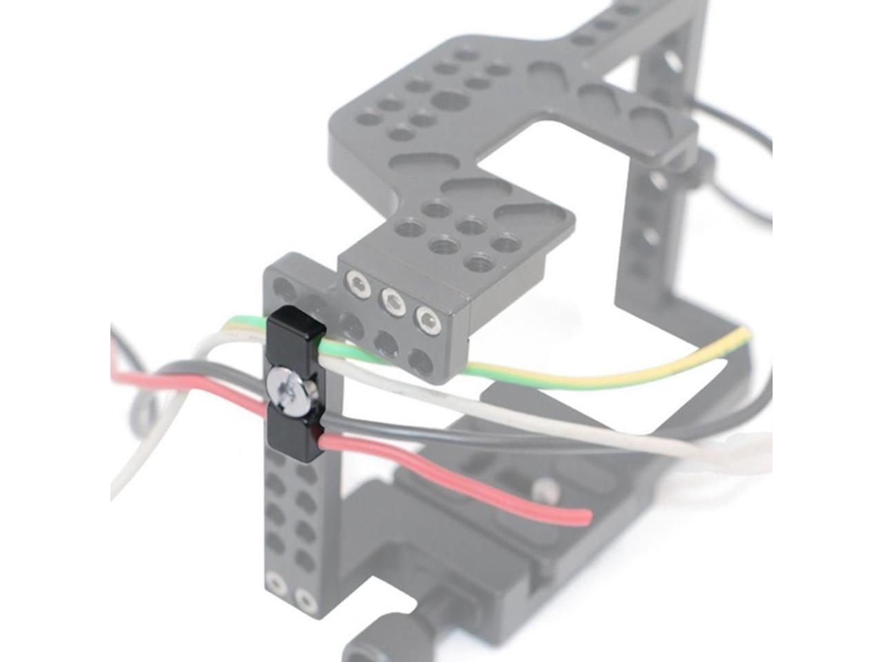 DSLR Camera Cable Clamp Portable Cage L Plate Fitting Wire Clip with 1/