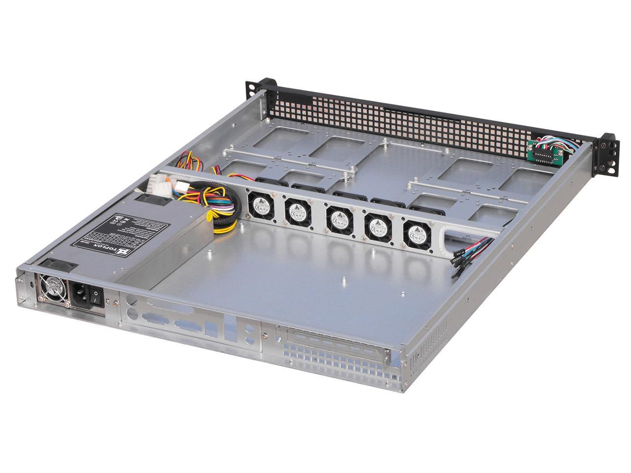 1U server chassis / 4 standard 3.5 "hard drive bays or 8 standard 2.5