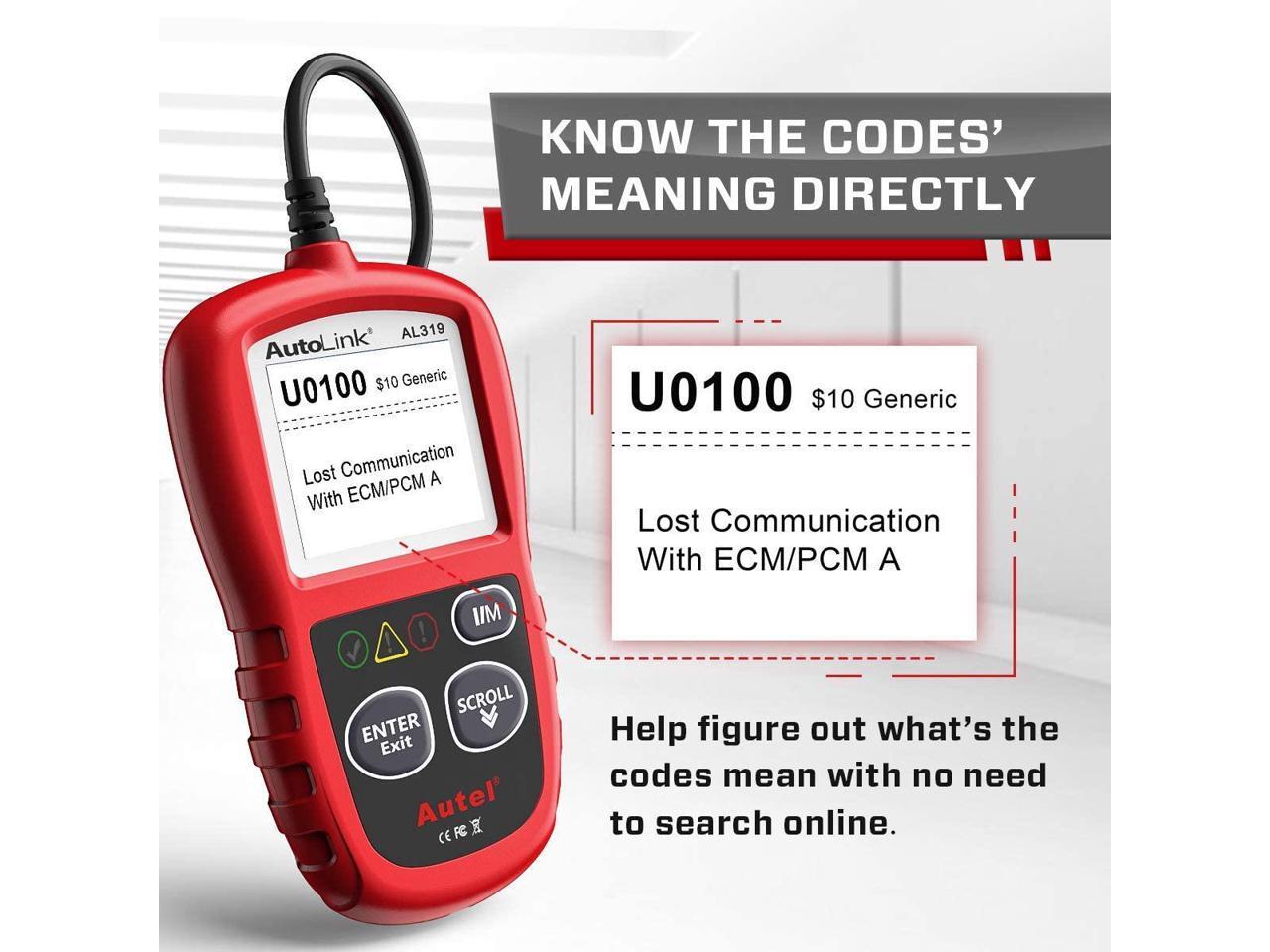 2020 Version Autel AL319 OBDII Car Code Reader OBD Scanner Auto Diagnostic Tool 