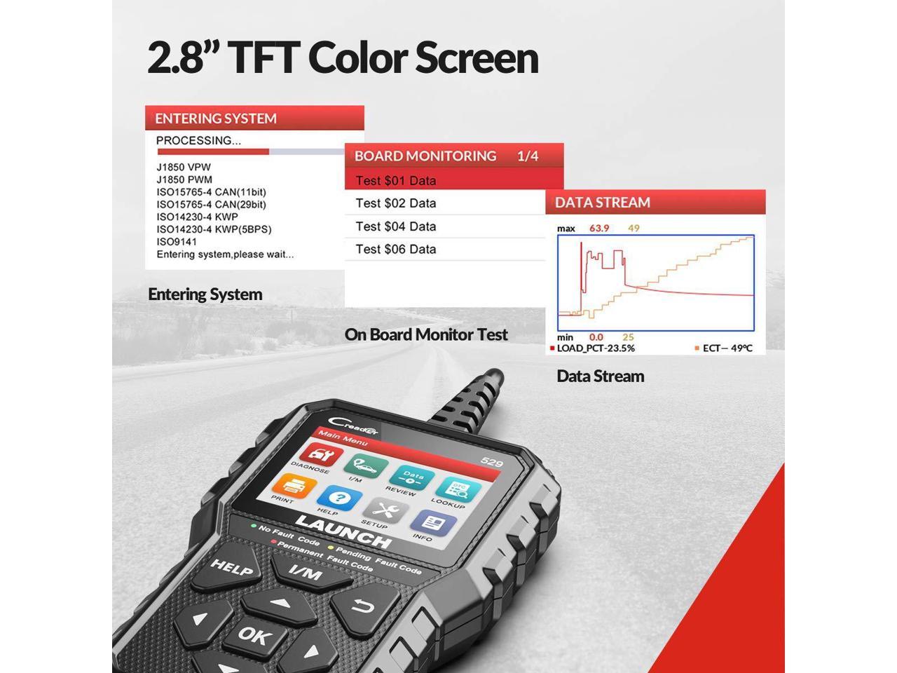 Launch CR319 CR529 Automotive OBDII Diagnostic Scan Tool Car Fault Code Reader