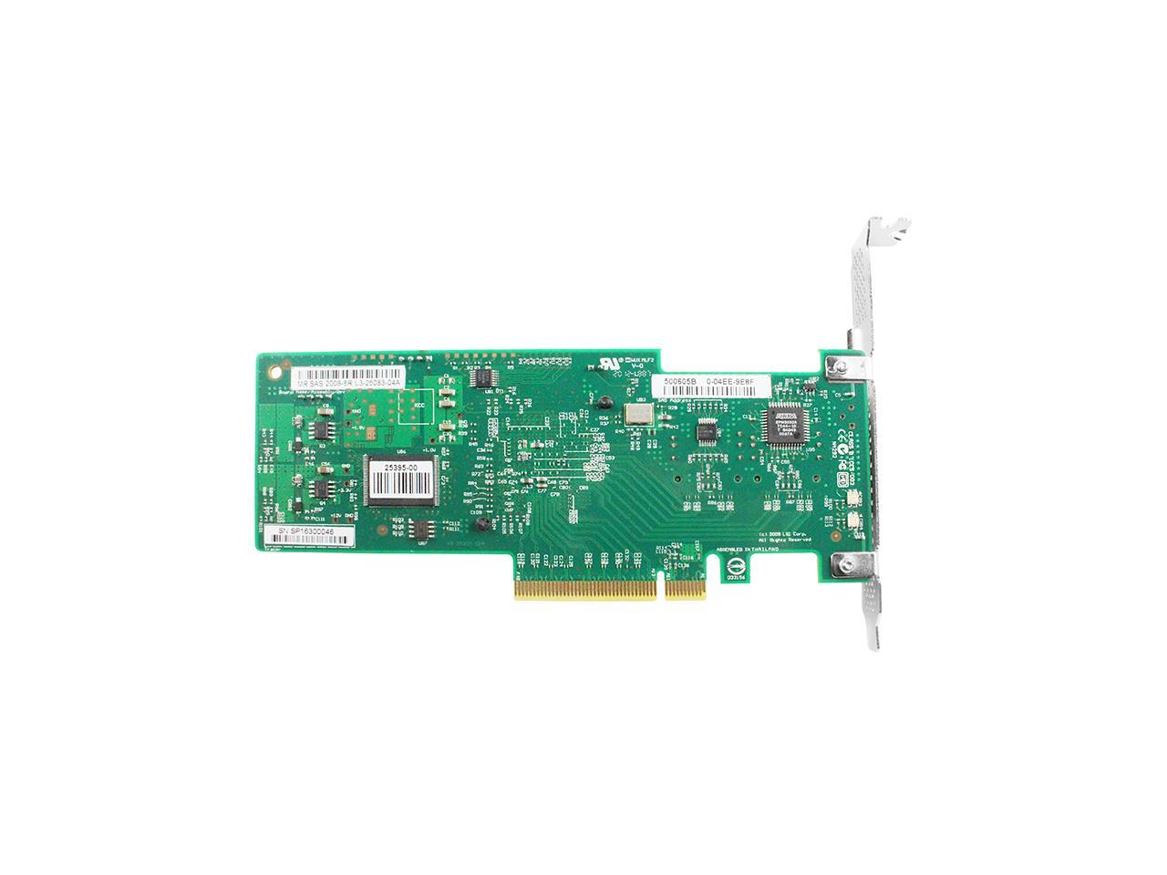 8-Port Internal PCI Express SAS/SATA HBA RAID Controller Card, 6Gb/s ...