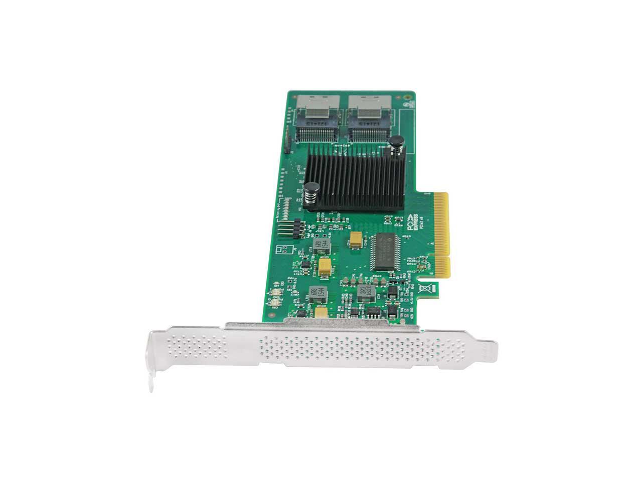 8Port Internal PCI Express SAS/SATA HBA RAID Controller Card, 6Gb/s
