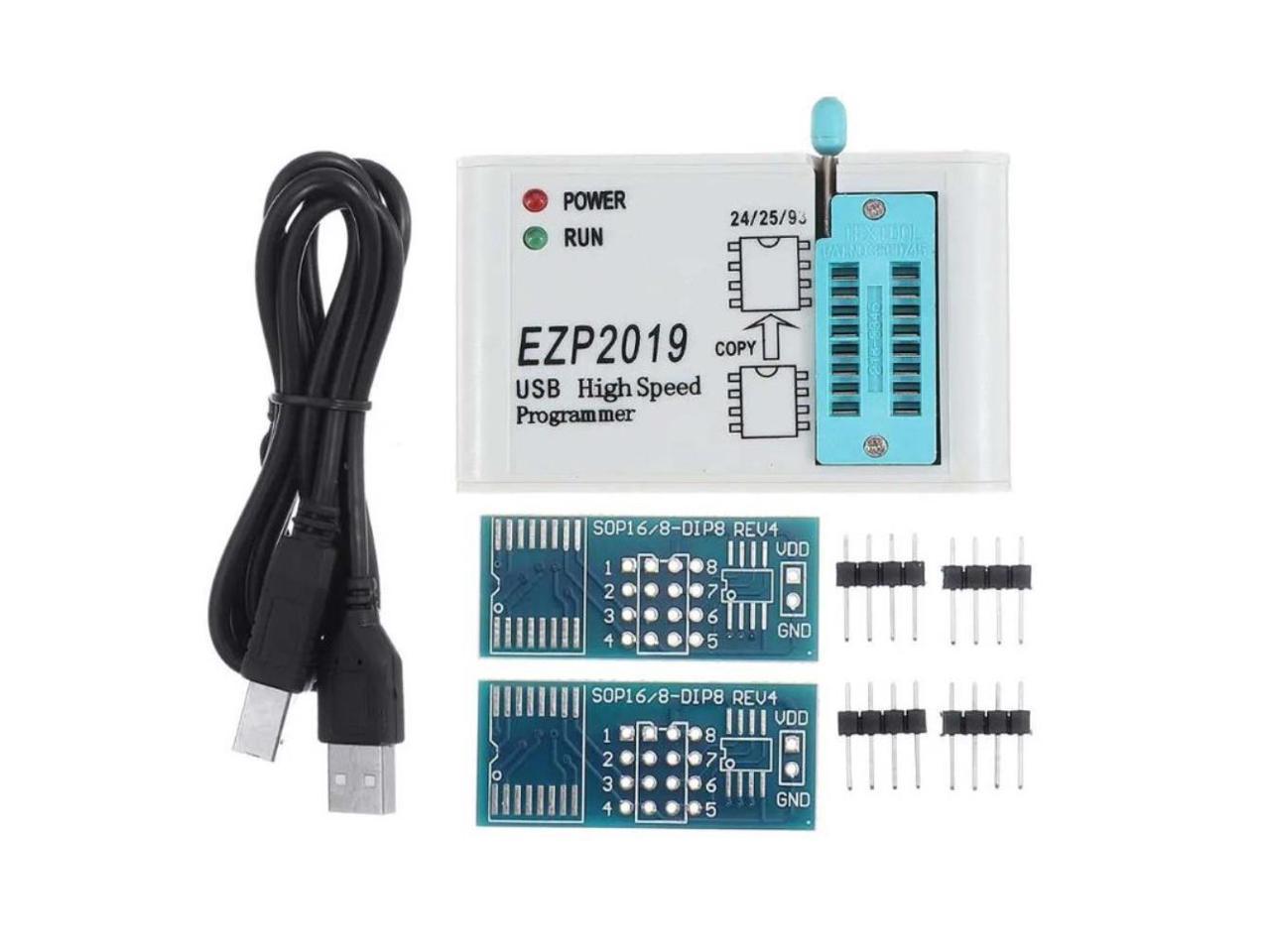 Software EZP2013 USB2.0 Programmer SPI Support 24 25 93 EEPROM Flash Bios Chip 