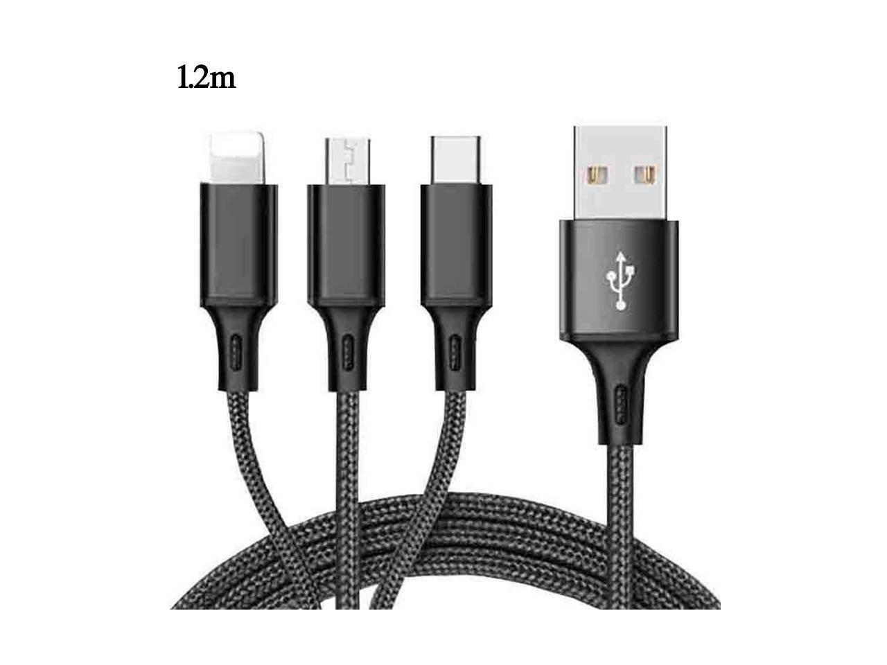 WXDGLL WWE Multi-Charging Cable 3-in-1 Fast Charging Cable Connector and Dual Phone Port Adapter Compatible with Fast Flash Charging of Tablet Phones