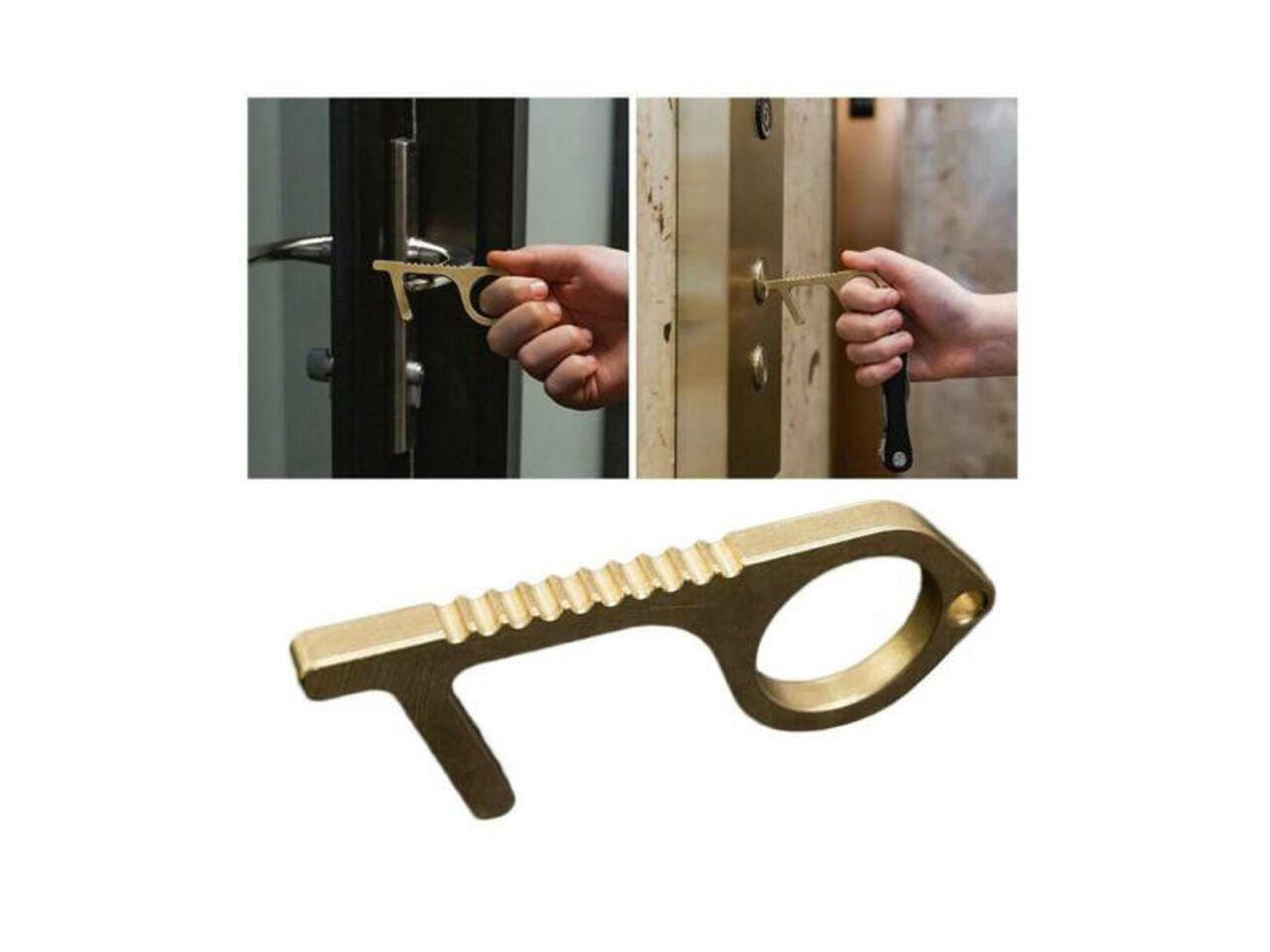 No Touch Clean Key Hygienic Hand Anti-microbial Door Elevator Handle Tool 