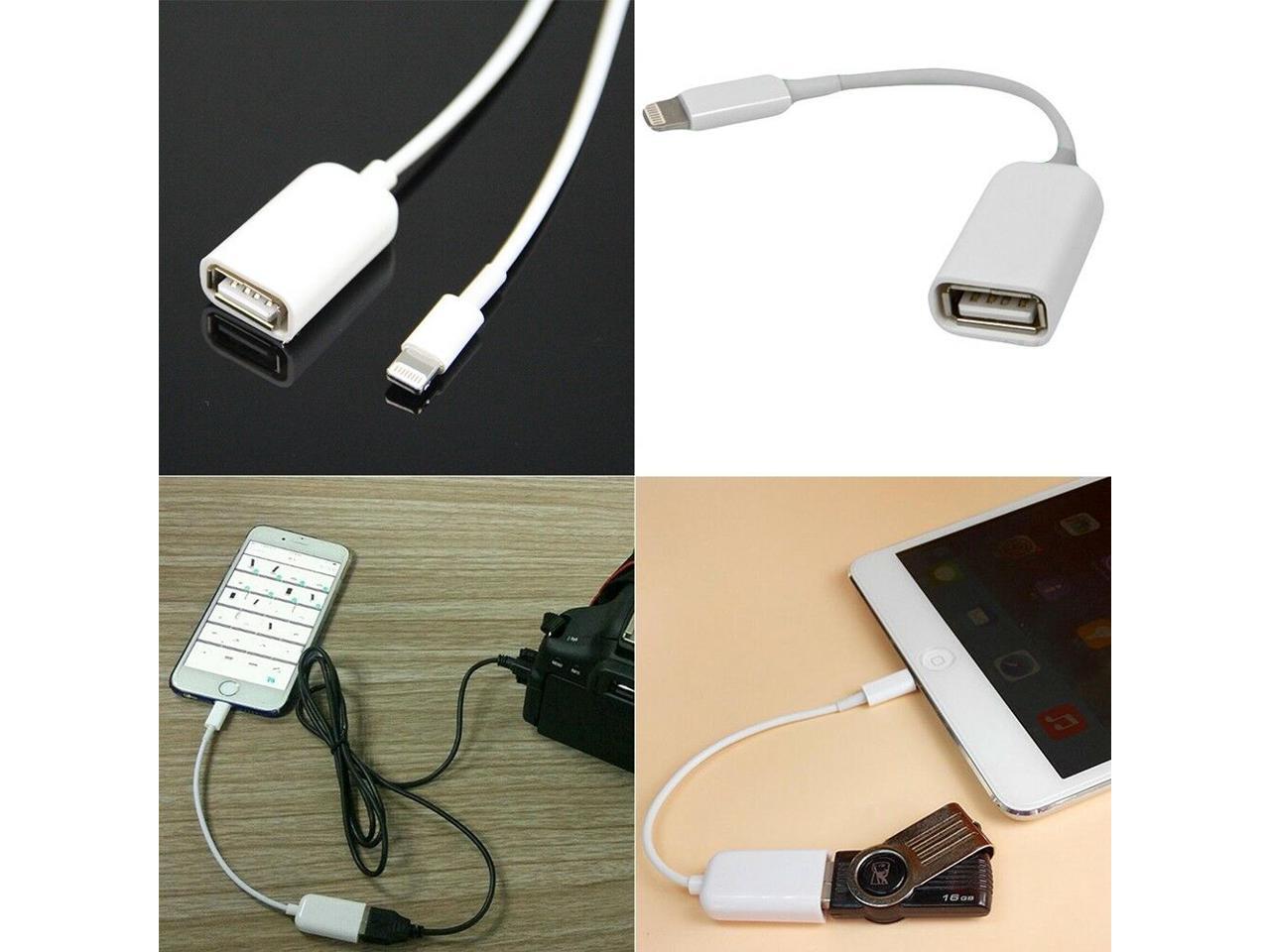 USB A to Apple Lightning 8 PIN Camera Keyboard Adapter Cable OTG iPhone