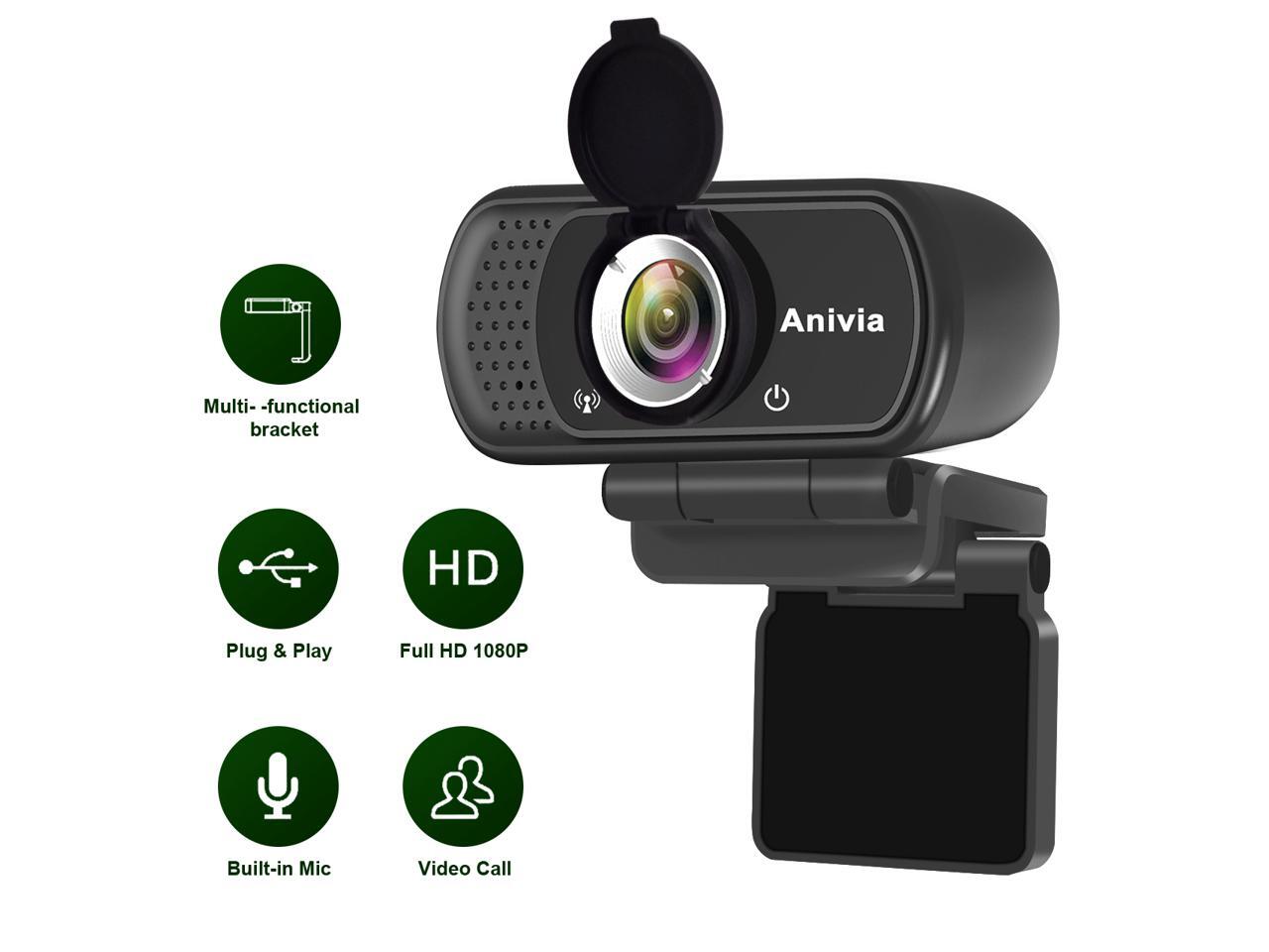 W5 HD 1080P Webcam with USB Plug Computer Camera for Video Calling and