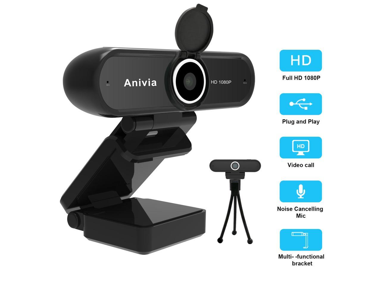1536P Full HD Webcam Besteker  1080P Wide Angle Camera with Microphones Wid... 