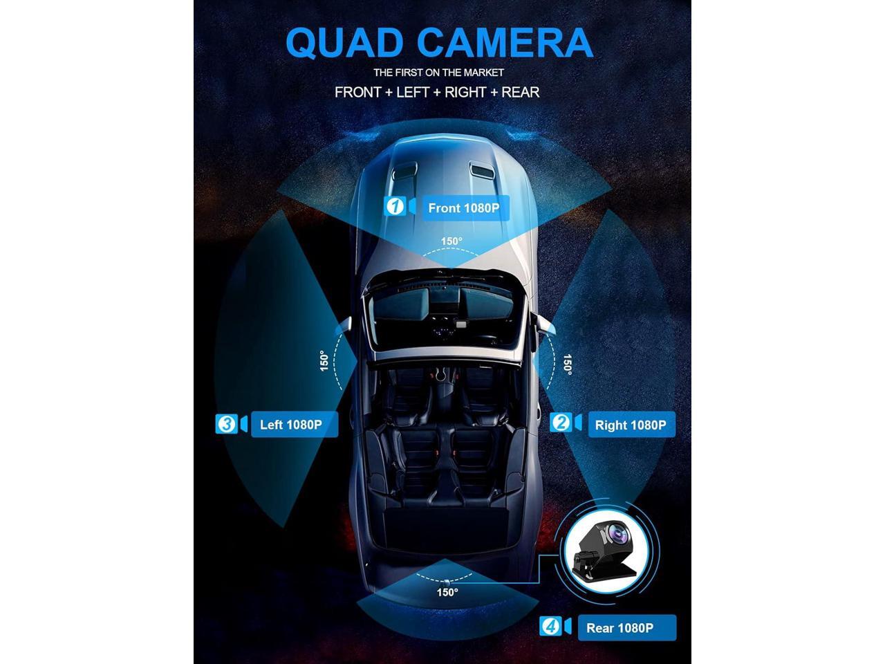 pruveeo d90 4 channel dash cam