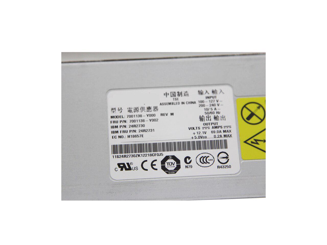 Server Power Supply for X3400 X3500 X3650 X3655 24R2730 24R2731