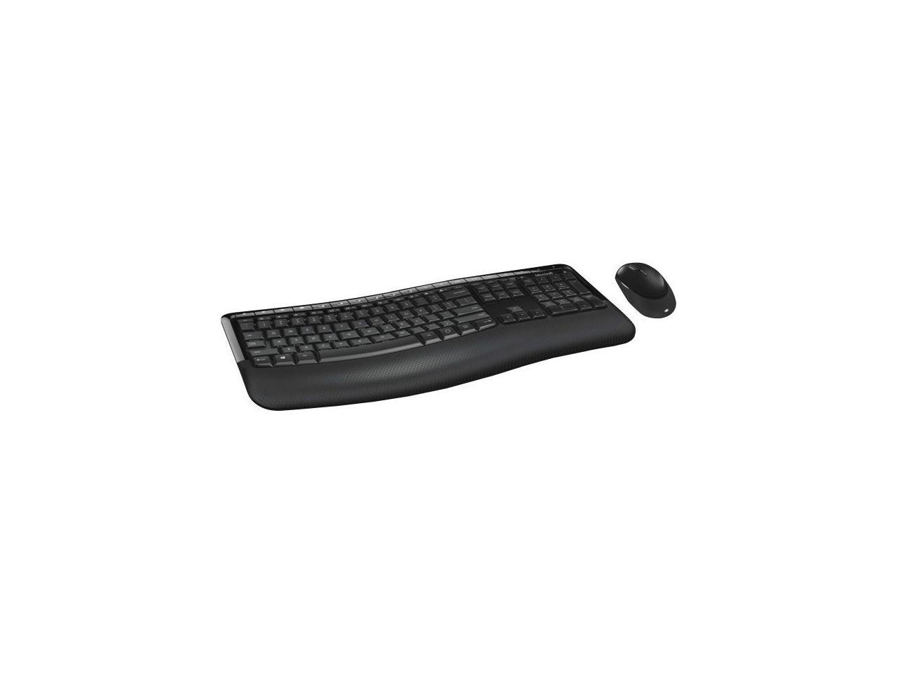 Microsoft Wireless Comfort Desktop 5050 with AES - Keyboard and Mouse ...