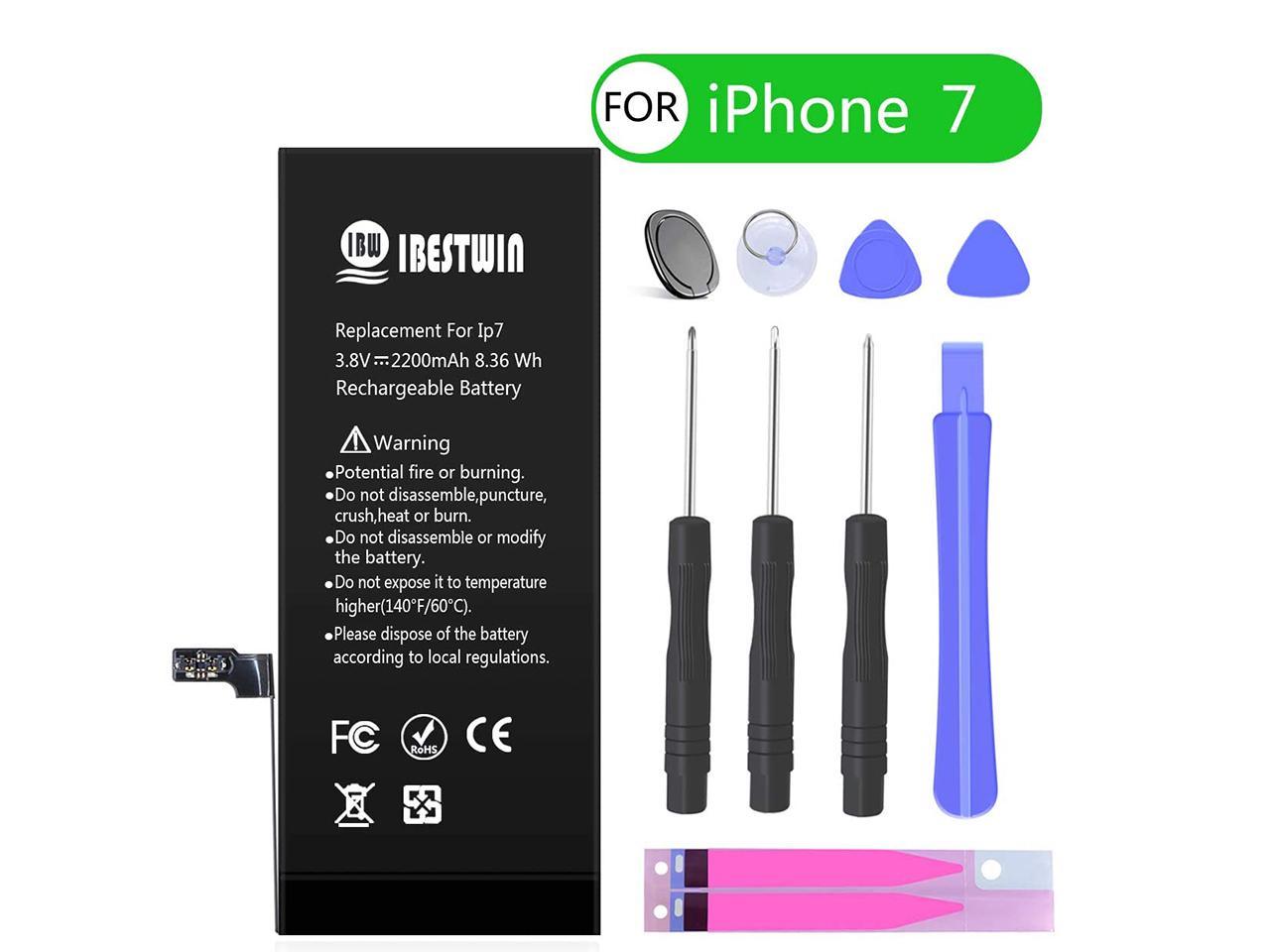 Not for 7 Plus 2600mAh Battery for iPhone 7 New Upgrade High Capacity 0 Cycle Durable Battery Replacement for iPhone 7 with Full Set Repair Tool Kits Adhesive & Instructions