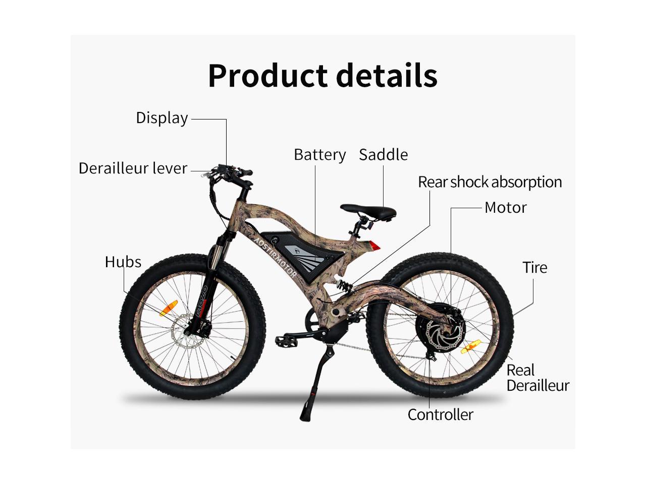 fat tire electric bike 1500w