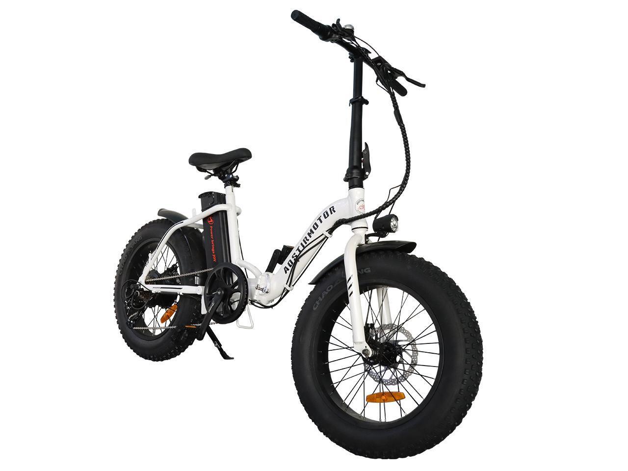 AOSTIRMOTOR G20 500W Electric Bicycle for Adults , 20" * 4" Fat Tire, with 36V 13AH Removable