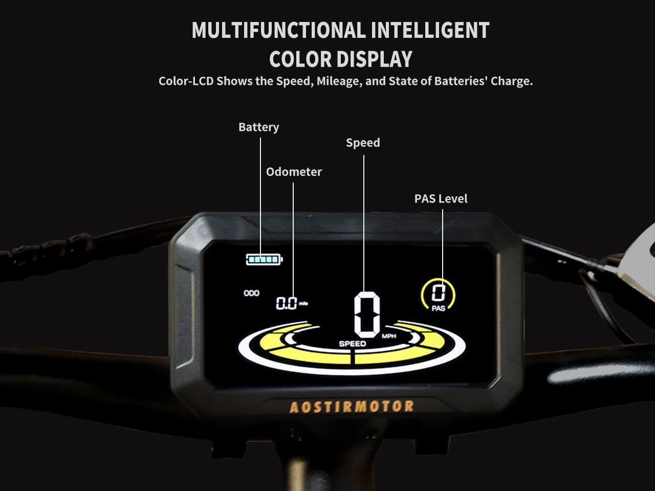AOSTIRMOTOR Electric Bike S171500W with 1500W Motor, 26" * 4" Fat Tire