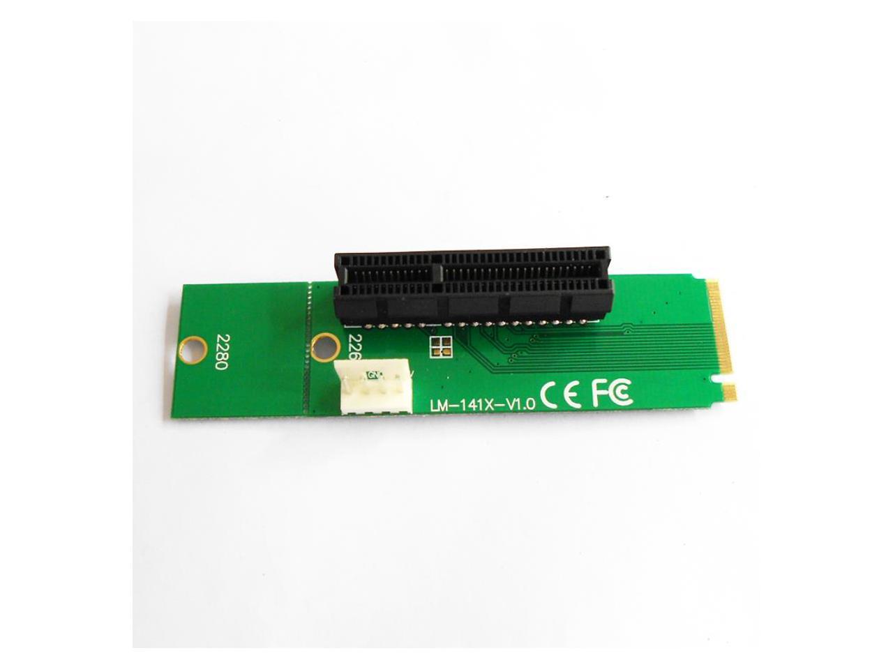NGFF M2 to PCI-e 4x Slot Riser Card M key M.2 SSD Port to ...