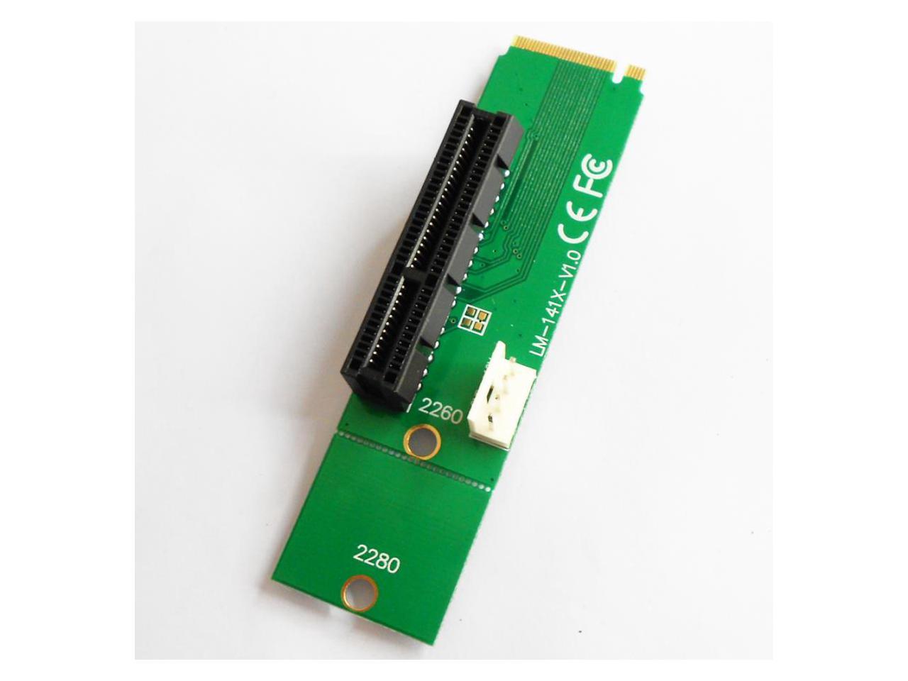 NGFF M2 to PCI-e 4x Slot Riser Card M key M.2 SSD Port to ...