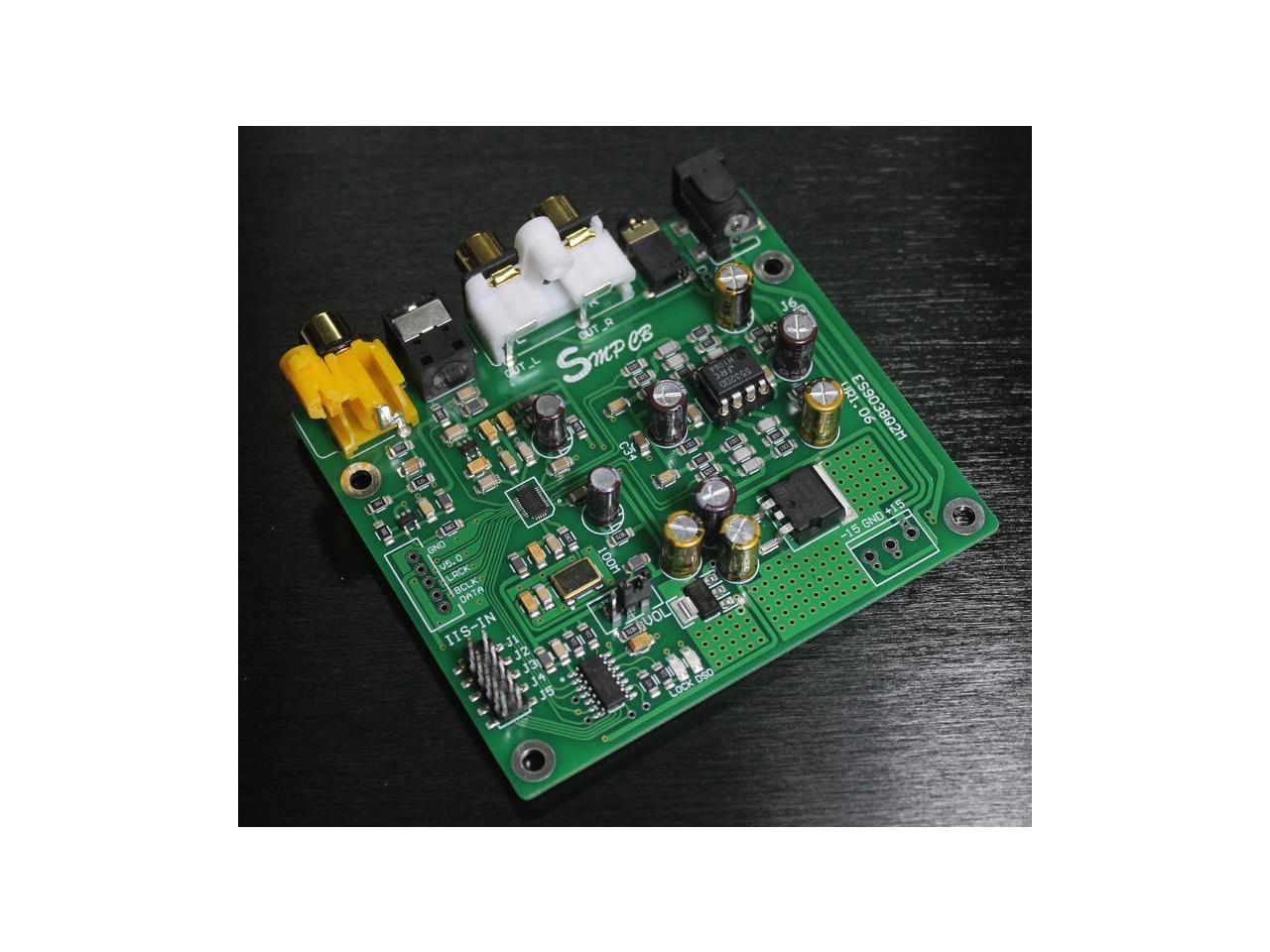 ES9038 Q2M DAC DSD Decoder Board Support IIS DSD 384KHz Coaxial Fiber DOP New 