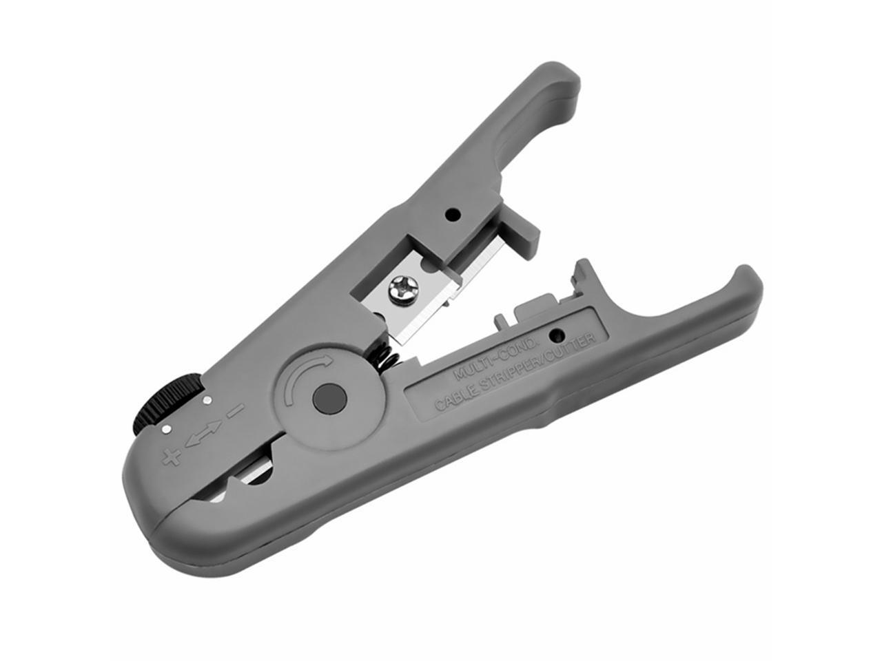 Yankok [S501B Cable Stripping and Cutting Tool] Gray with Adjustable