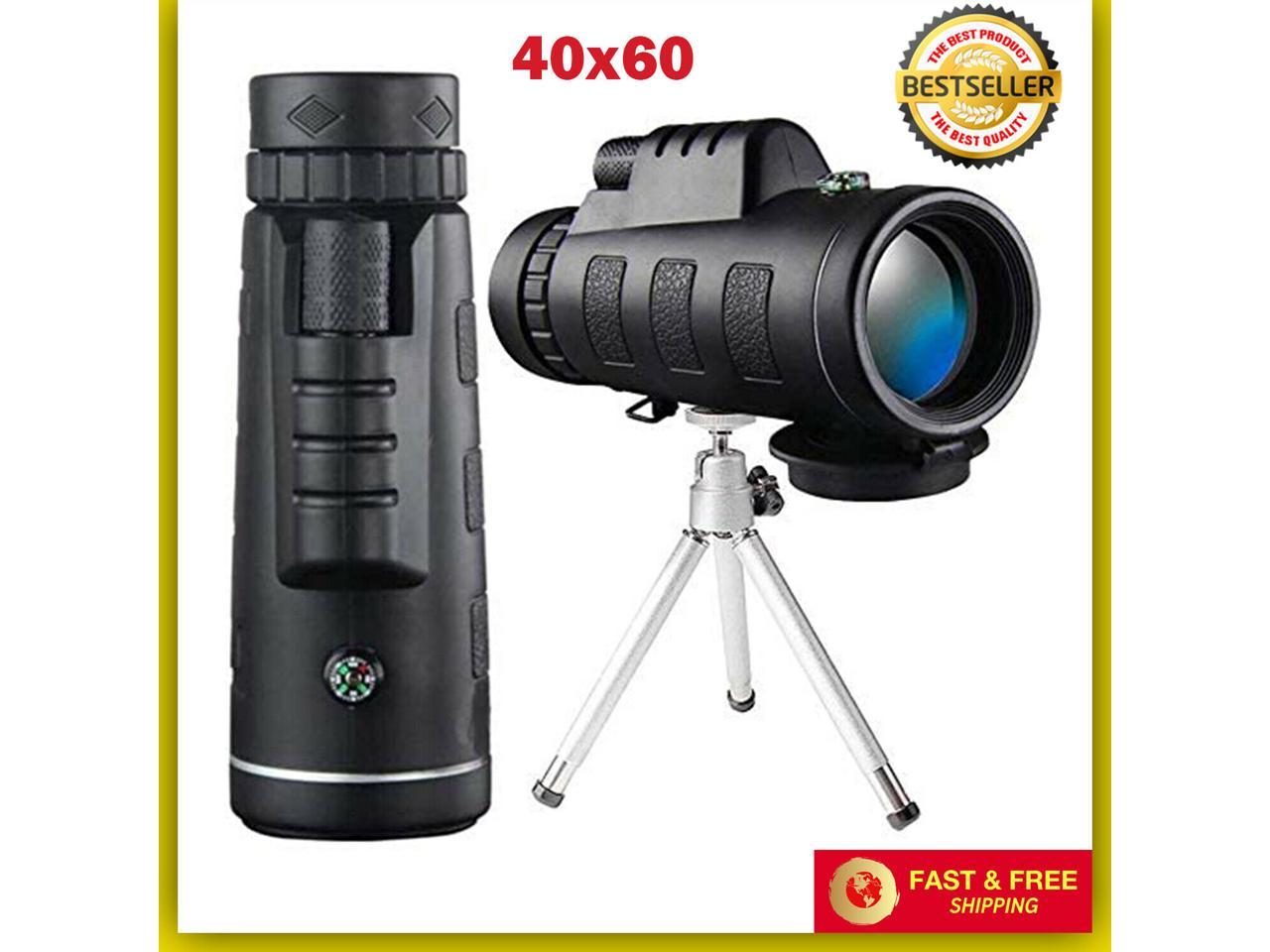 Monocular Starscope Phone Camera Zoom Lens 40X60 Telescope Clear Night Vision 