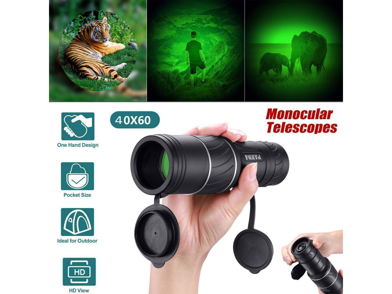 Day Night Vision 40X60 HD Optical Monocular Hunting Camping Hiking Telescope US 