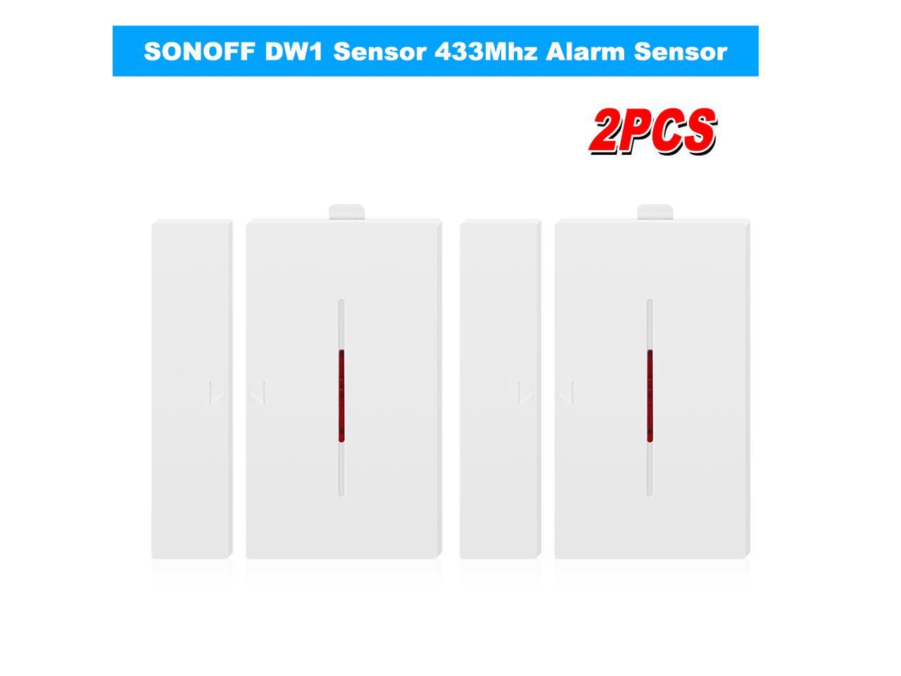 2PCS SONOFF DW1 Sensor 433Mhz Door Window Alarm Sensor Wireless Automation W1X3 