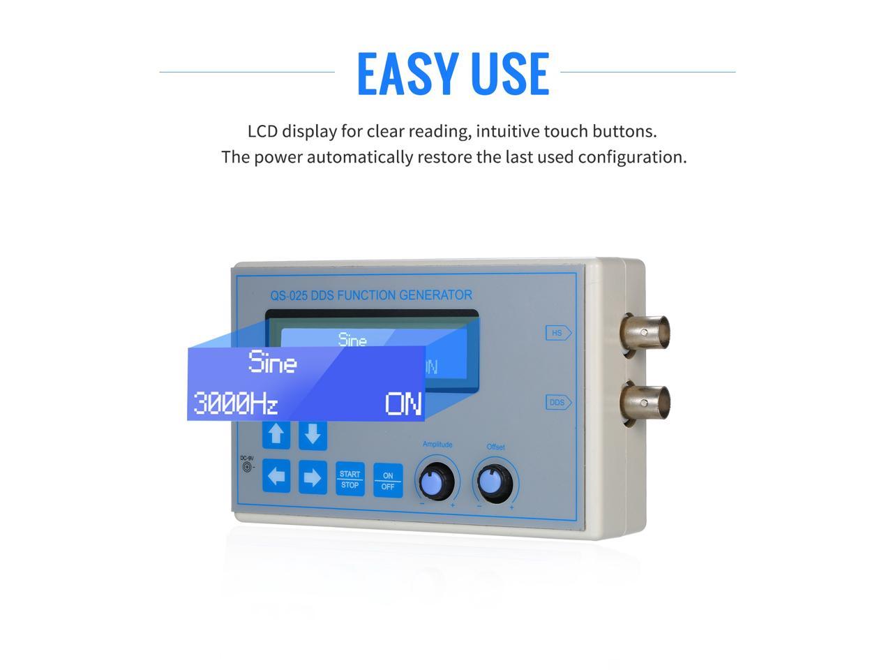 1Hz~65534Hz Low Frequency LCD Diaplay Signal Generator with Test Line Clip 