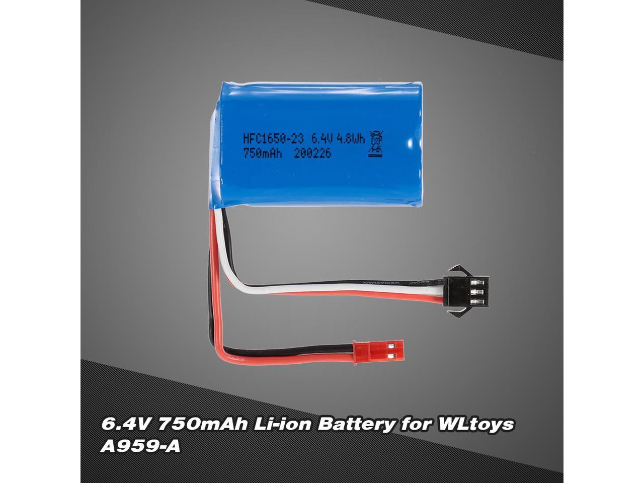 Shuraba slå op Samme 6.4V 750mAh Li-ion Rechargeable Battery for WLtoys A959-A A979-A RC Buggy  Car - Newegg.com