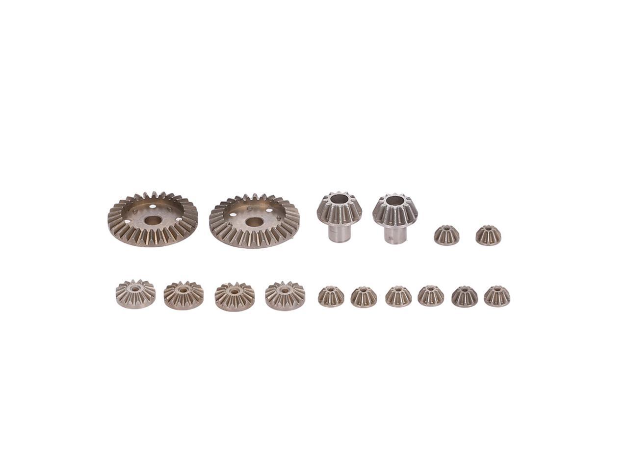 3 x Metal Front Rear Diff Spur Gear Set Kit for Wltoys RC Car Accessories
