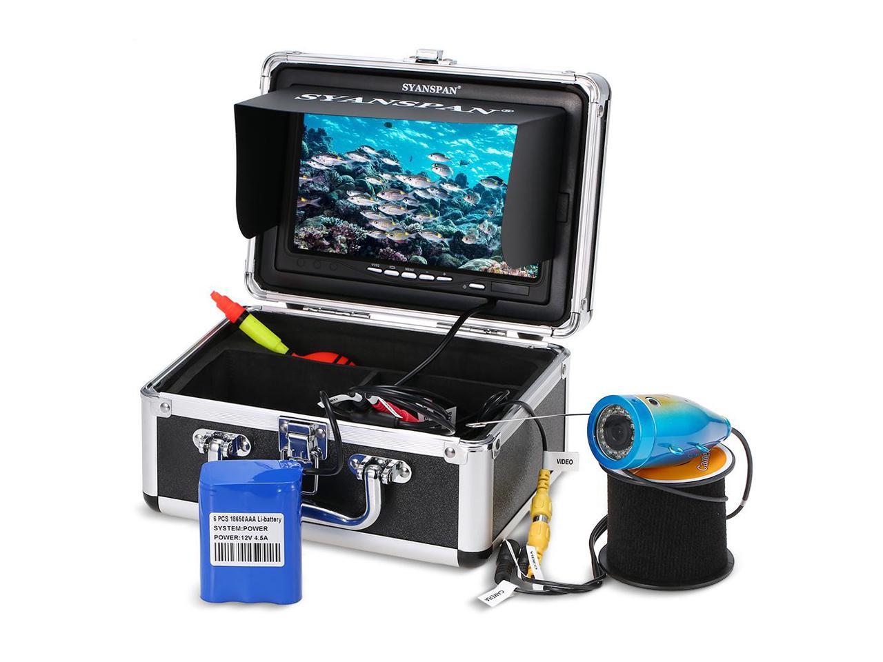 7"50M 1000TVL Fish Finder Underwater Fishing Camera 15pcs White LED+15pcs IR LED 