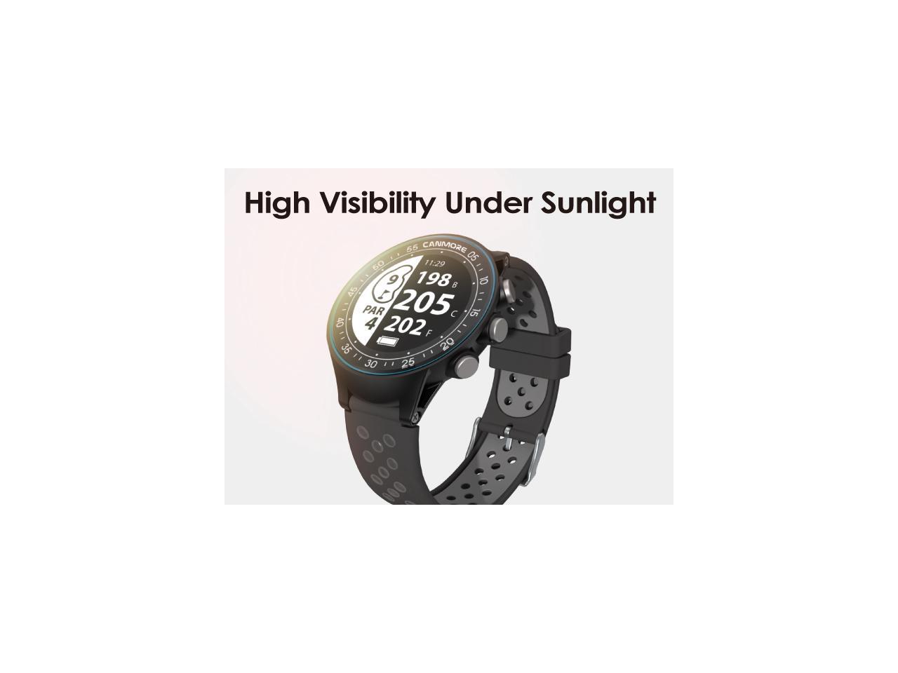 CANMORE TW410G GPS Golf Watch with Step Tracking 38,000+ Free Worldwide Golf Courses