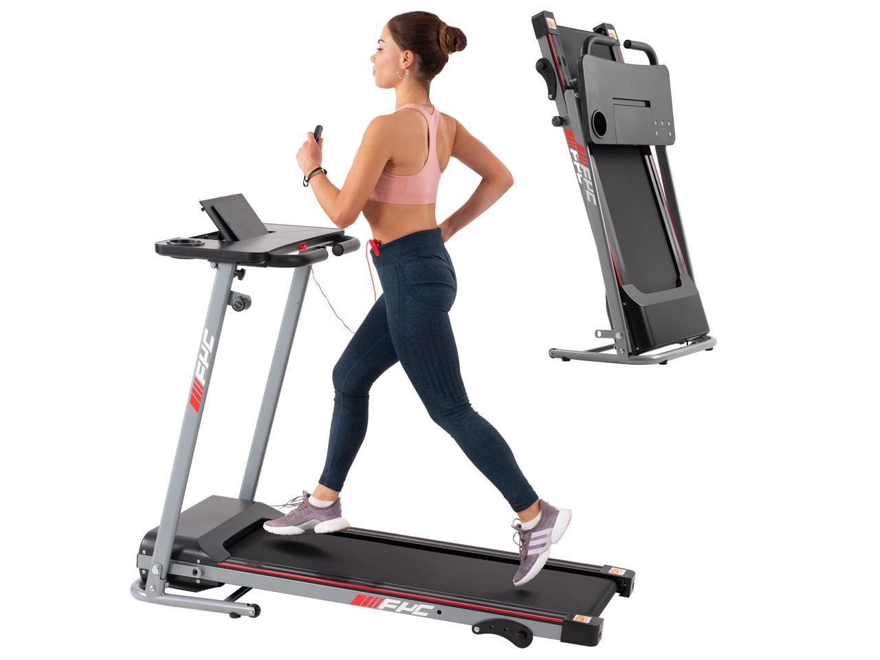 Walking Running Machines for Home for Home Office Fitness 0.8-12km/h Under Desk Treadmill with 12 Training Modes,Remote/APP Control,LED Display 2.25HP Silver 2 in 1 Folding Treadmill 