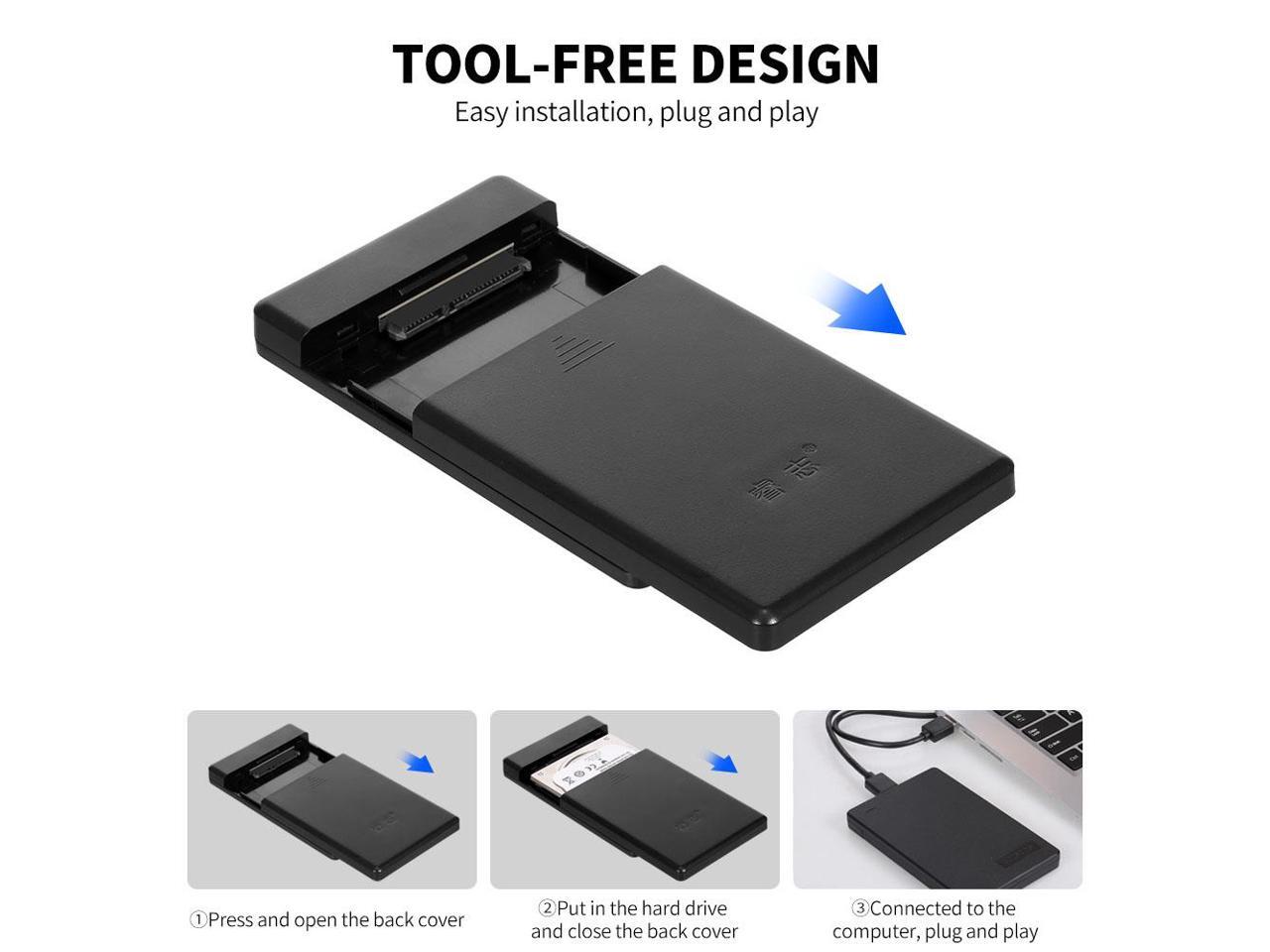 2.5 inch SATA External Hard Drive Case Portable USB 3.0 Hard Drive