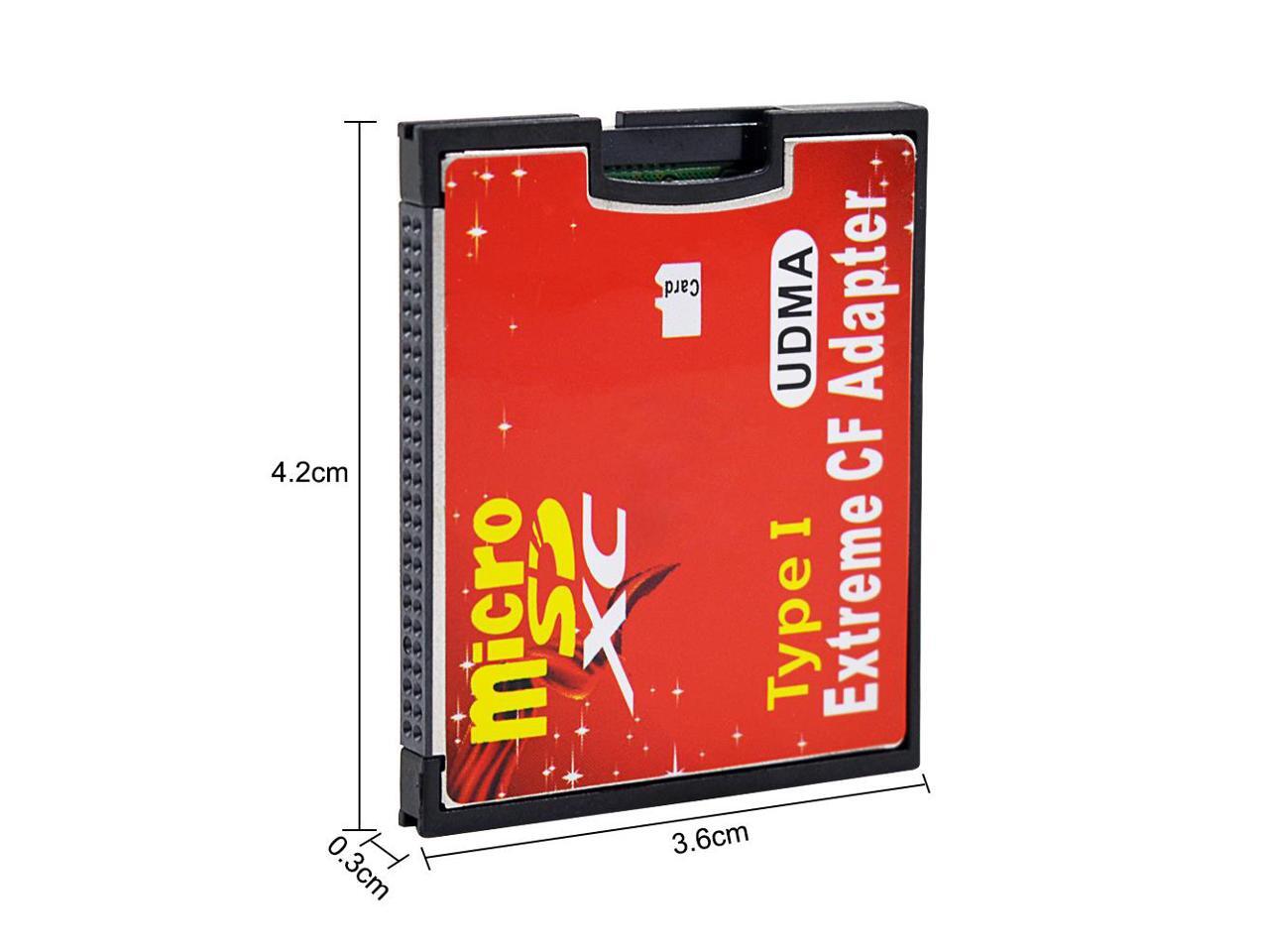 CHIPAL Micro SD TF to CF Adapter For MicroSD SDHC SDXC to Compact Flash