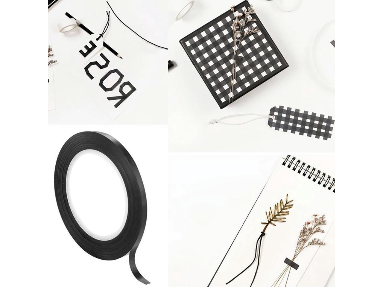 FOR 16 Pcs Whiteboard Graphic Chart Tape,Dry Erase Board Art Tape,Thin Black Gridding Graphic