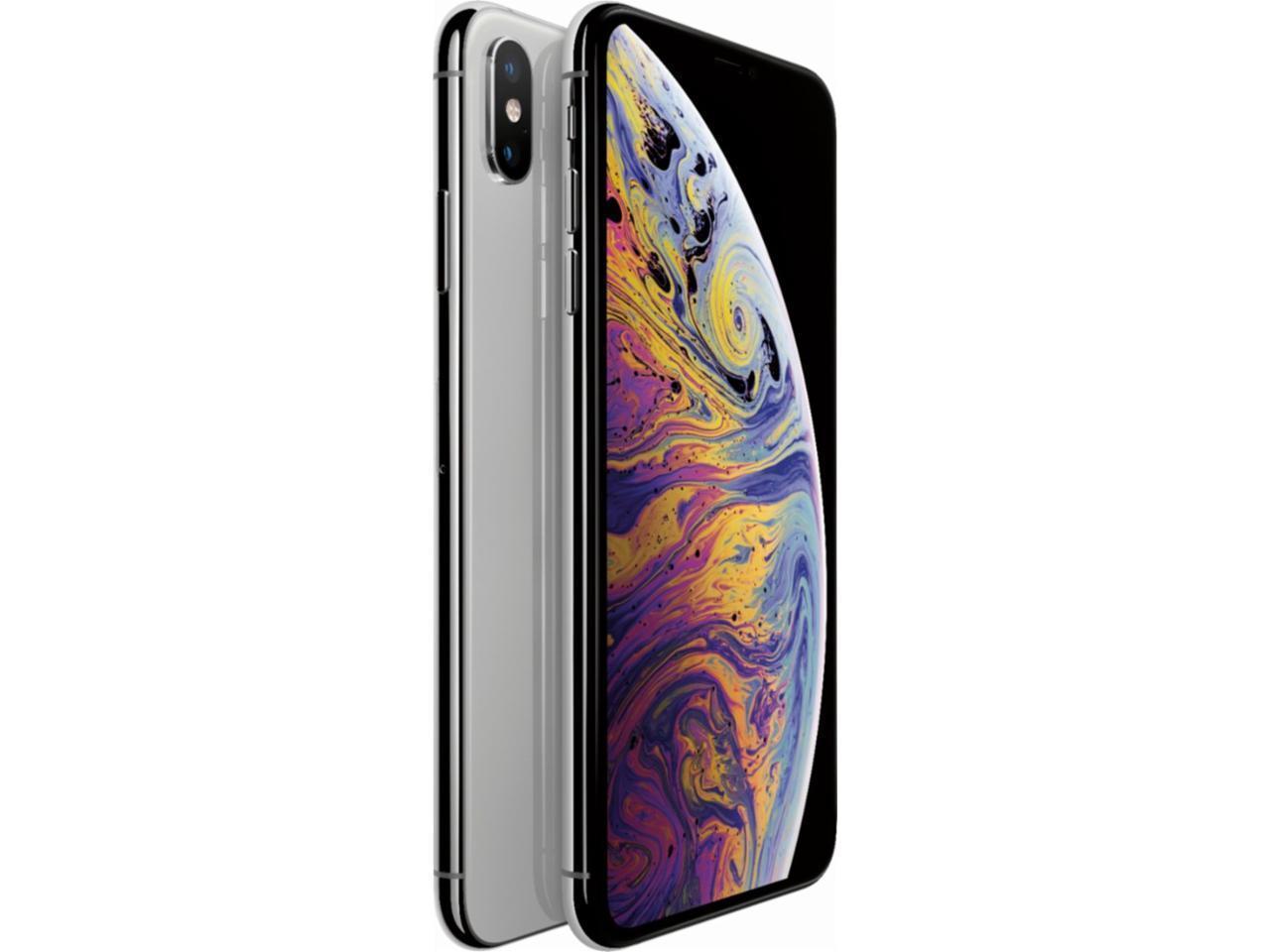 Refurbished Apple Iphone Xs Max 512gb 4gb Fully Unlocked Cdma Gsm All Carriers Verizon At T T Mobile Sprint Silver Color Grade A 9 10 Quality 2 Days Of Delivery Newegg Com