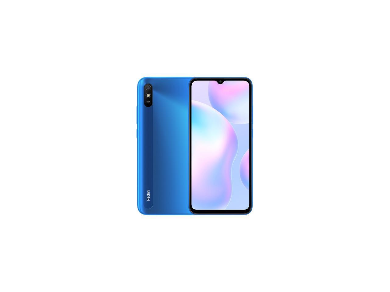 Xiaomi Redmi 9a 32gb Rom 2gb Ram 6 53 Hd 13mp Factory Unlocked Phone Gsm Only 5000 Mah Battery Blue Newegg Com