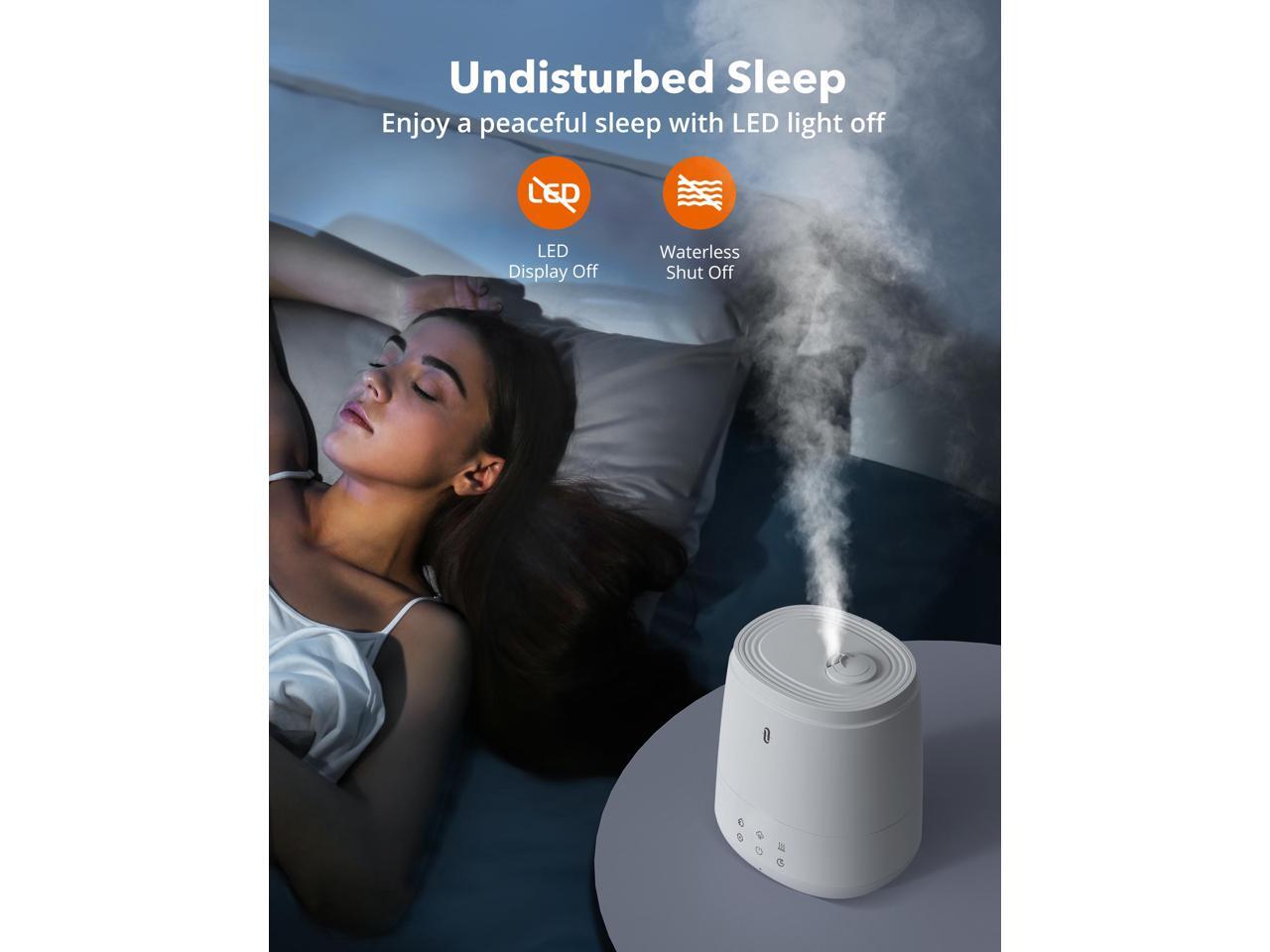 TaoTronics Top Fill Humidifiers for Bedroom Large Room (6L), Warm and