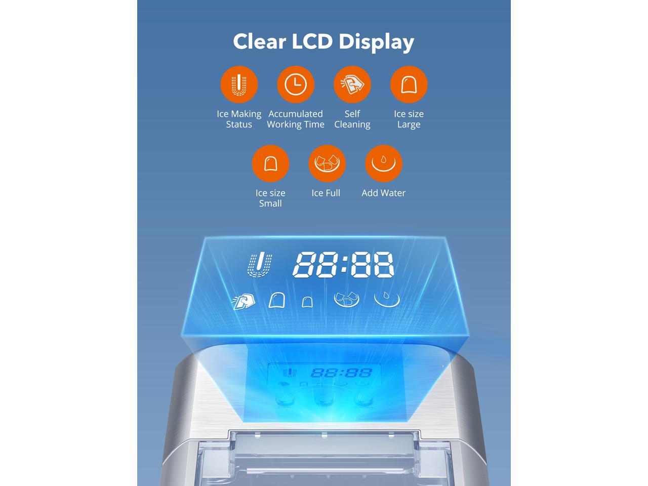 TaoTronics Ice Maker Countertop Machine with LCD Display, SelfCleaning