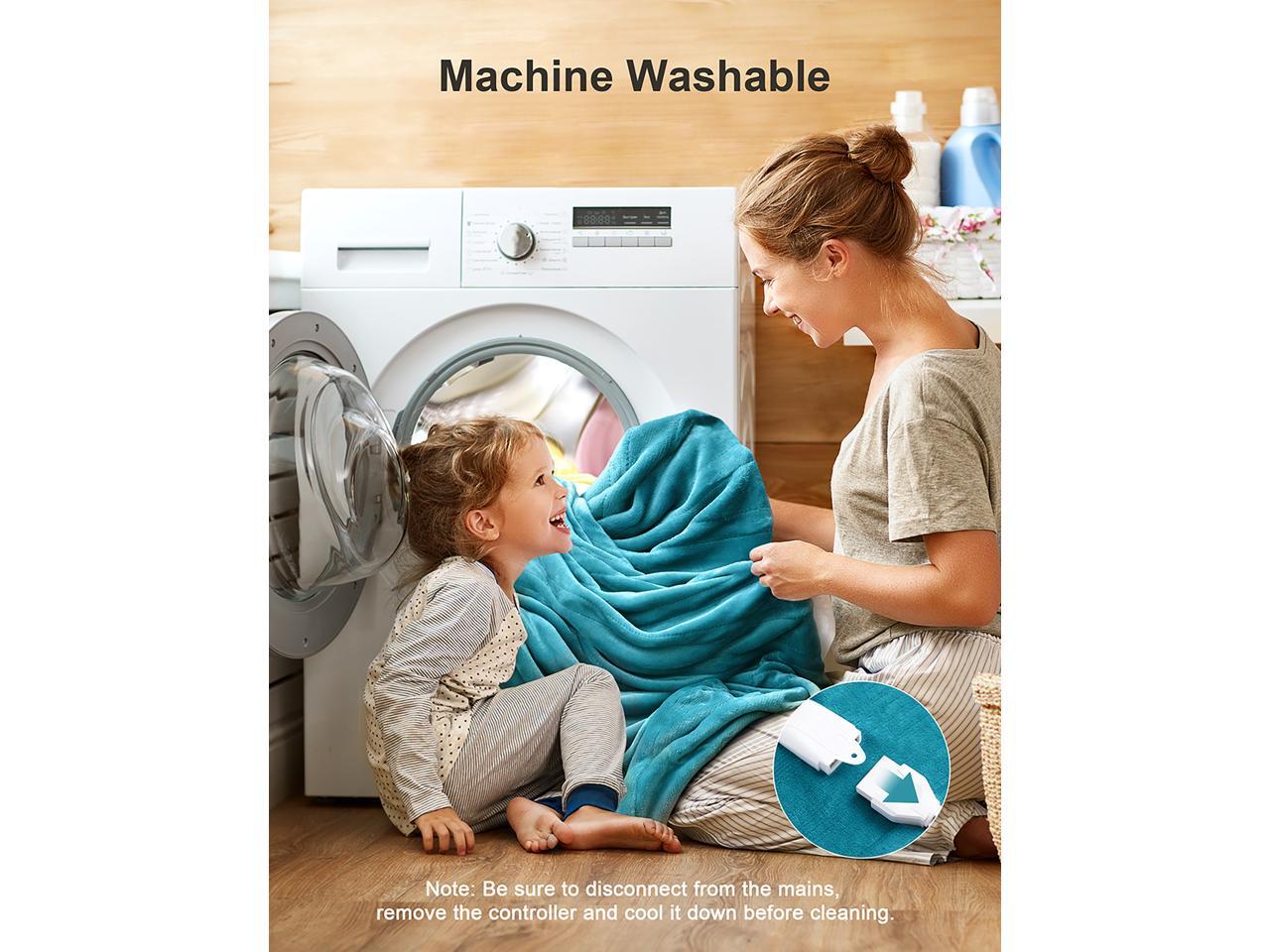 Homech Electric Heated Blanket, Throw 72'' x 84'' Full Size, Microplush