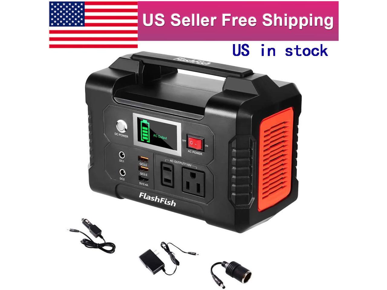 200W Portable Power Station FlashFish 40800mAh Solar Generator with