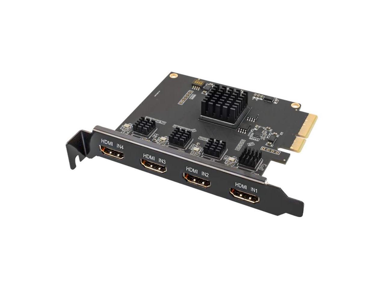 ACASIS Internal PCIe Video Capture Card with 4 HDMI Stream and