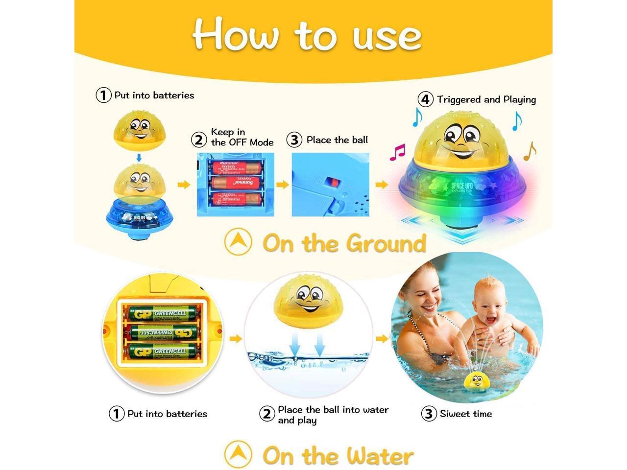 space ufo bath toy