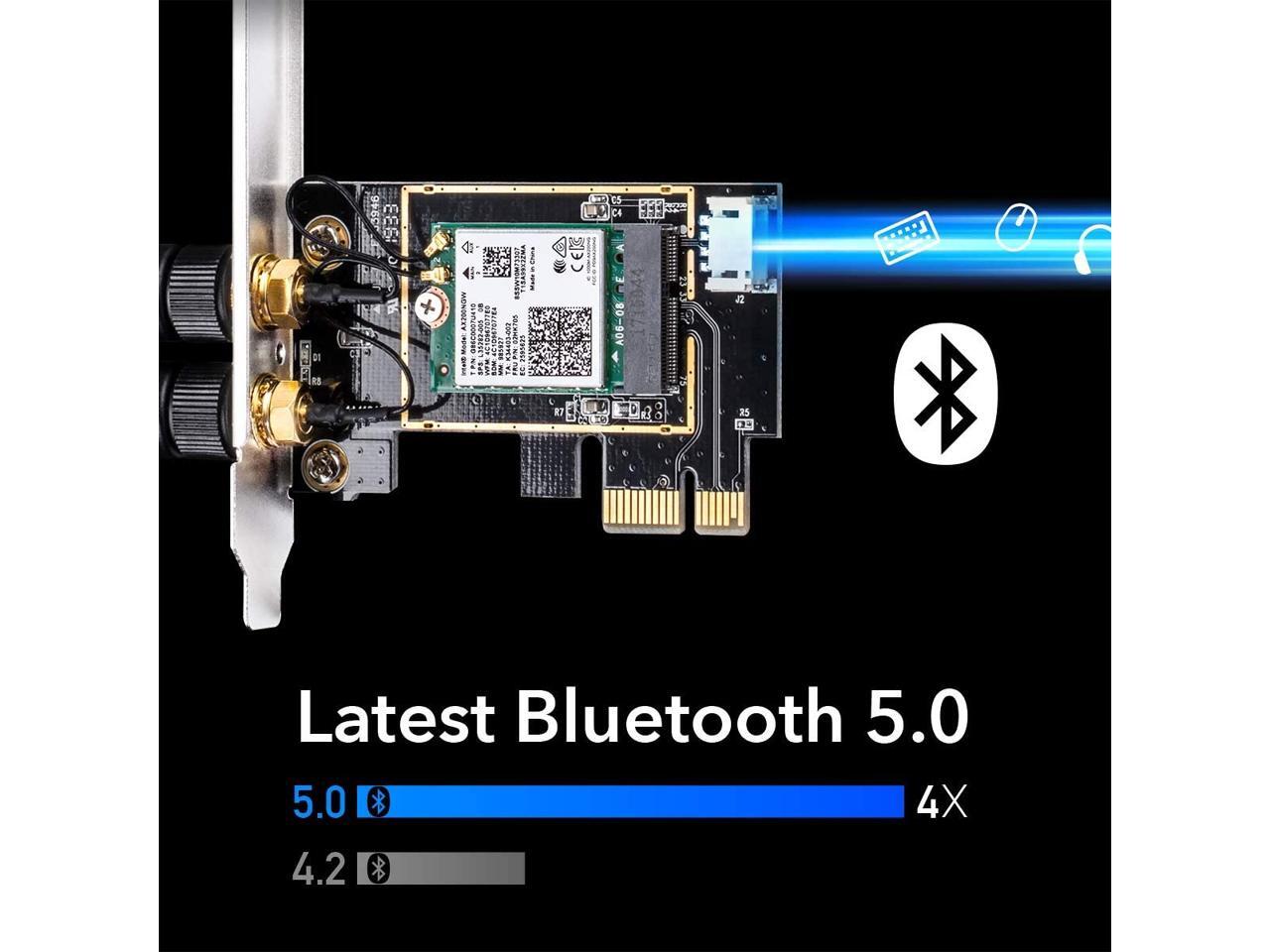 WE3000 AX 3000Mbps Wireless WiFi 6 PCIe Card for PC, Bluetooth 5.0