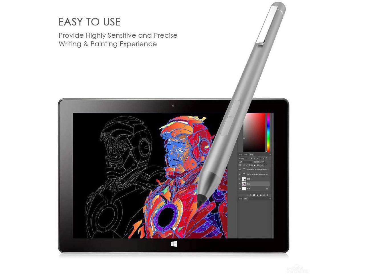 Stylus Pen For Dell Laptop With Active Pen Compatible Sticker Inspiron 7370 7570 Inspiron 7373 7378 7386 7573 7586 2 In 1 Black Silver Newegg Com