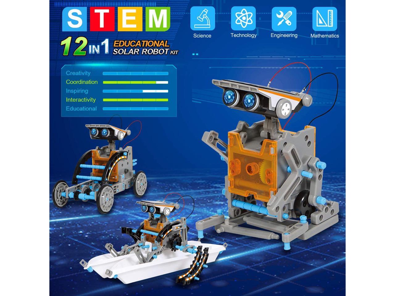 12in1 Science Solar Robot Kit for Kids,STEM Educational DIY Solar