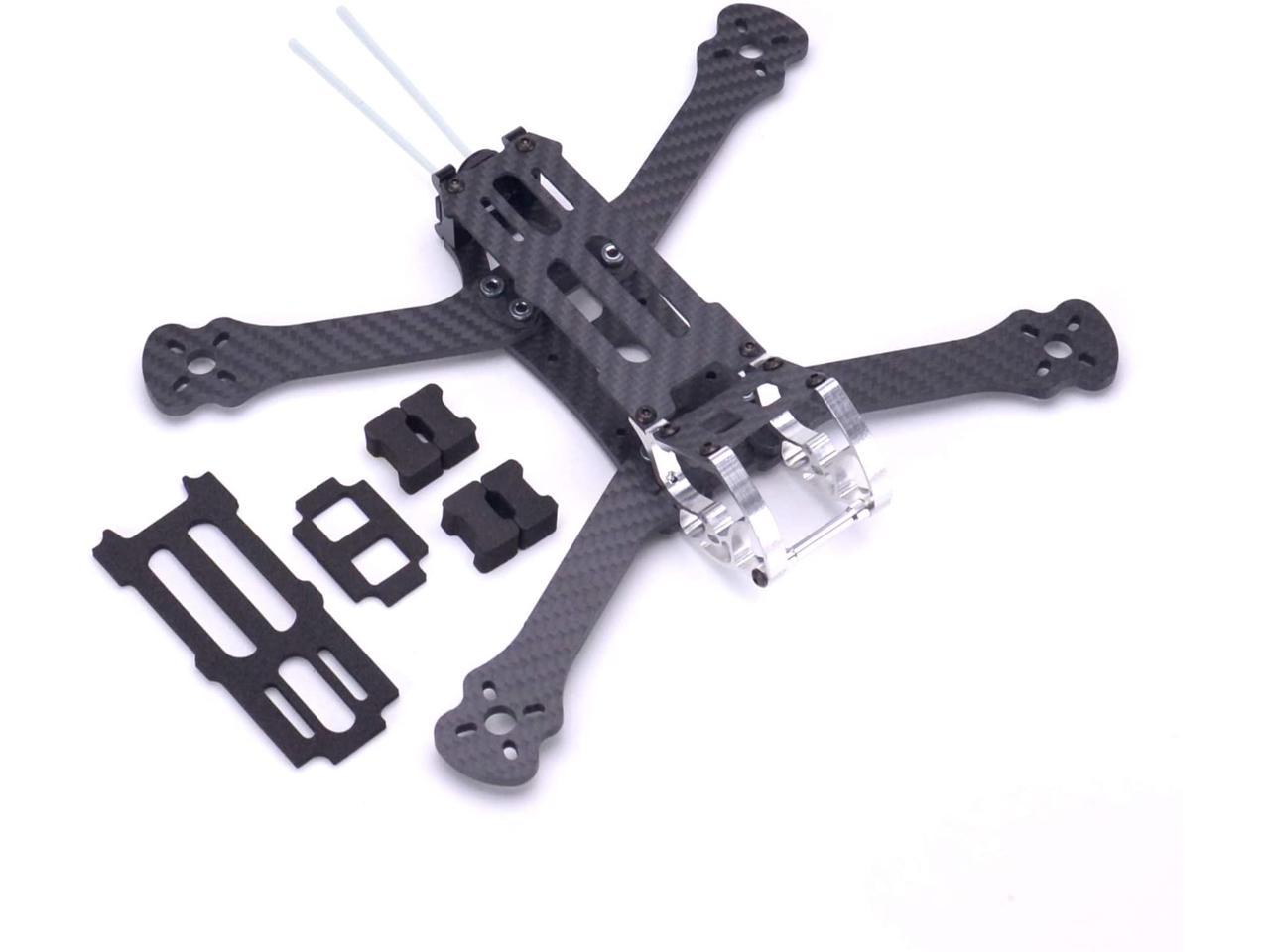 FPVKing 163mm FPV Racing Drone Frame 3 Inch Carbon Fiber Quadcopter Frame Kit Lipo Battery Strap