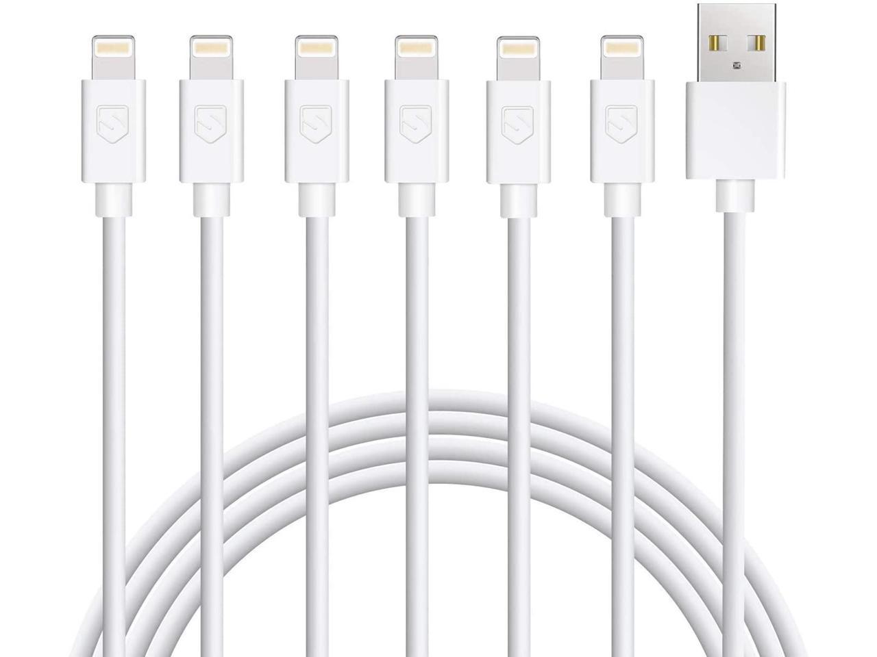 6ft iPhone Charger Cable 5Pack,SMALLElectric Lightning Cable 6ft iPhone Cord 6 Foot Compatible with iPhone X/8/8 Plus/7/7 Plus/6/6s Plus/5s/5 Red 