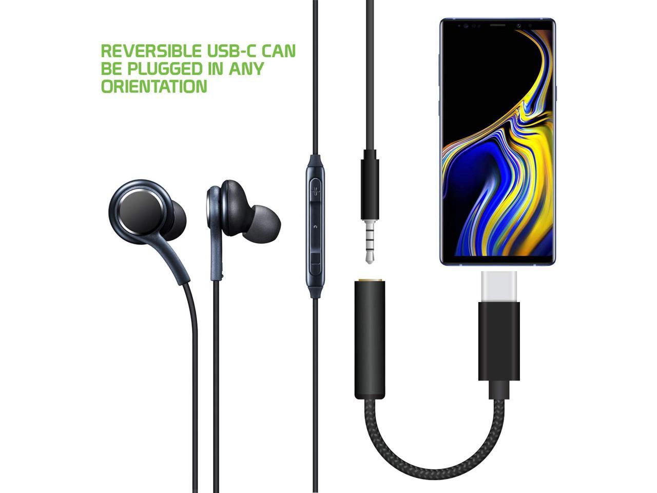 Aux Cord 3.5mm Female to USB C Type Male Audio Converter Jack Headphone